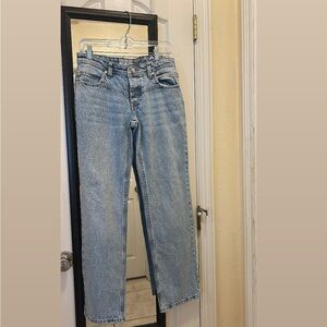 We The Free Sky Blue Straight Leg Jeans